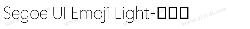 Segoe UI Emoji Light字体转换